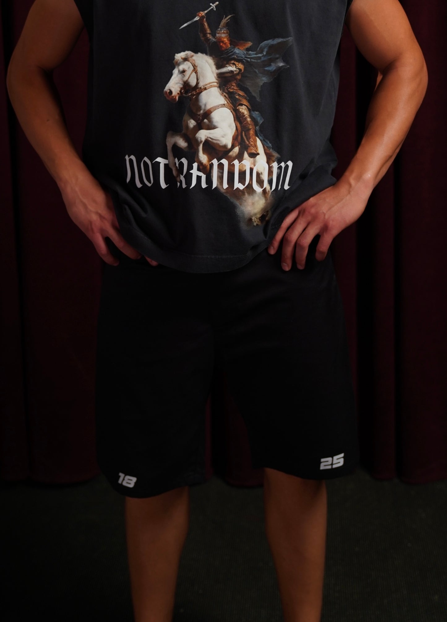 Notrandom Split Mark Shorts